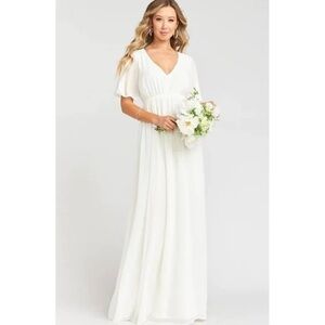 NWT Show Me Your Mumu Emily Empire Maxi Dress Bridesmaid Wedding Guest Maternity